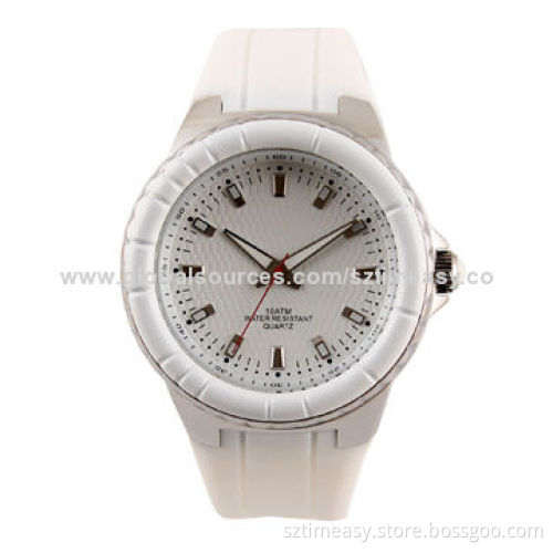 New Design Stainless Steel Watch with Silicone Strap, Ideal for Men and Women